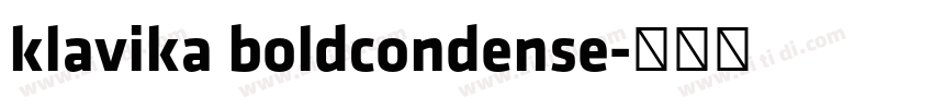 klavika boldcondense字体转换
